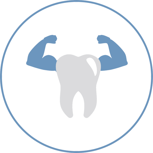 heathy teeth from dental implants 